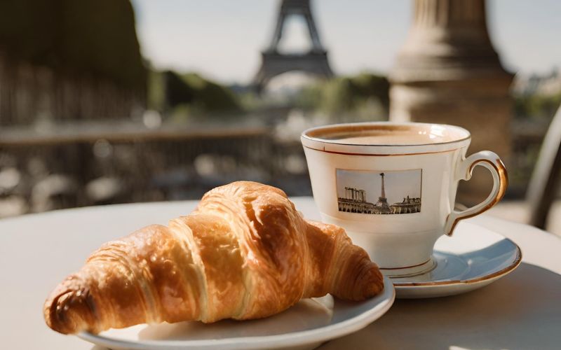 Frühstück in Paris am Eifelturm