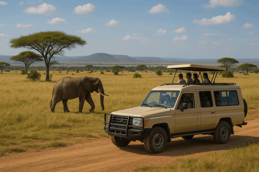 in Kenia auf Safari